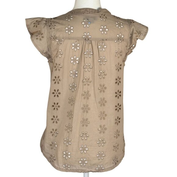 Cece Size Small Woman Top Eyelet Floral - Picture 2 of 7